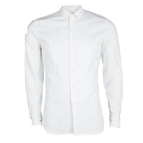 prada white long sleeve shirt|Prada T.